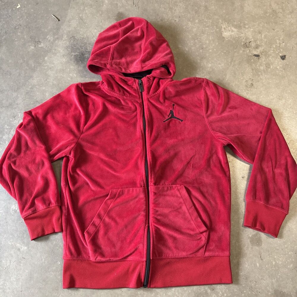 Air jordan Youth Zip Up Hoodie Sweatshirt Hooded Velvet Sportswear Jumpman